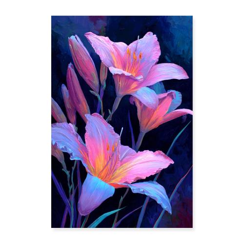 Digital Painting: Blush & Breeze - Poster 8x12