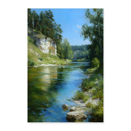 Digital Painting: River of Renewal - Poster 8x12