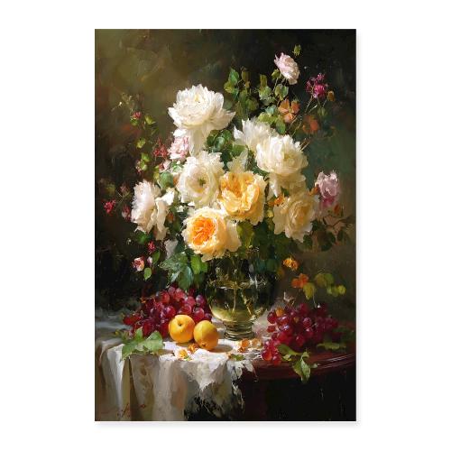 Digital Painting: Harvest Arrangement - Poster 8x12
