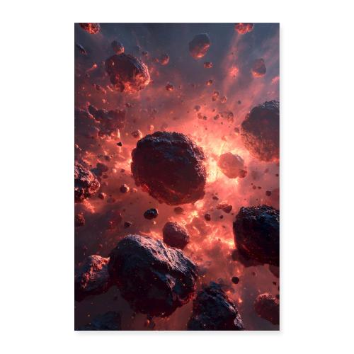 Asteroids: Collision Inferno - Poster 8x12