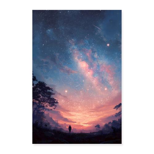 Starlit Pastel Skies - Poster 8x12
