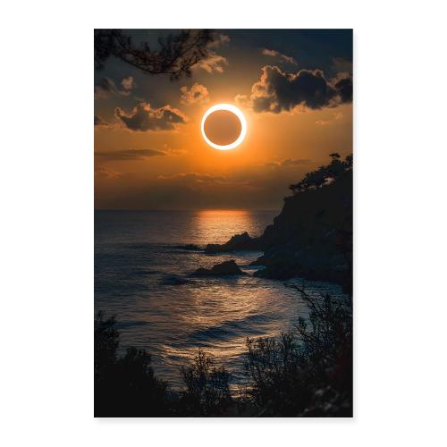 Eclipse Over the Edge - Poster 8x12