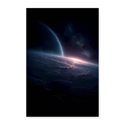 Galactic Sunset - Poster 8x12