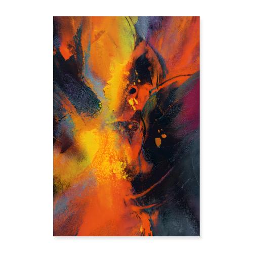 Abstract Art: Ashes & Ember - Poster 8x12