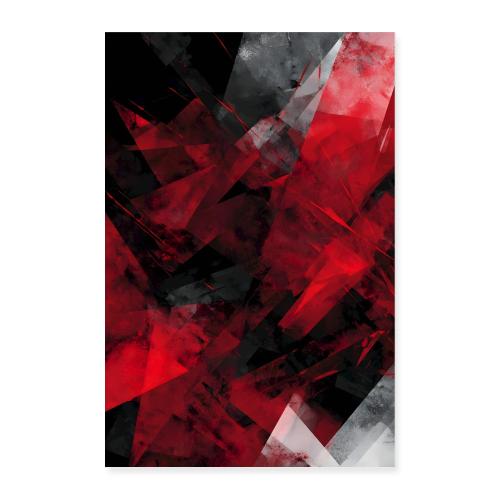 Abstract Art: Strata of Contrast - Poster 8x12