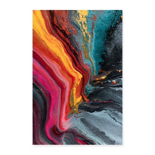 Abstract Art: Color Contours - Poster 8x12