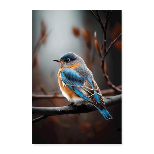 Bird: Branch Perch Harmony - Poster 8x12