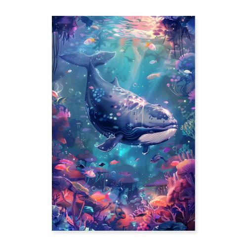Whale Wonderworld - Poster 8x12
