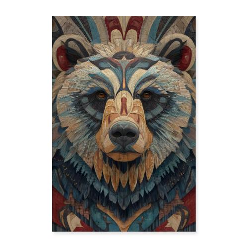 Bear: Mosaic Gaze - Poster 8x12