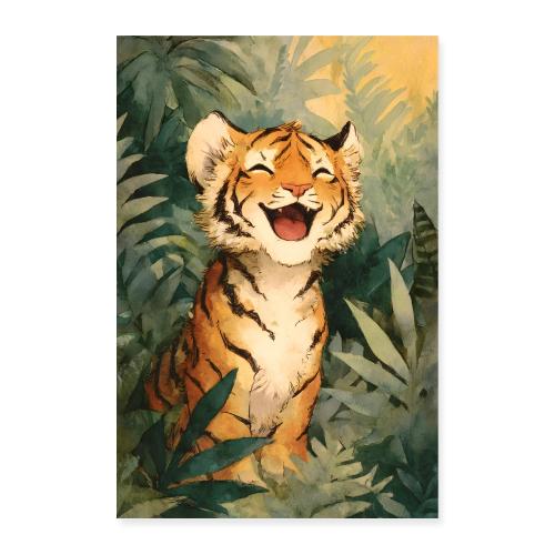 Jungle Joy – Young Tiger - Poster 8x12