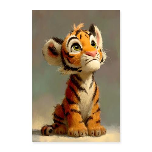 Innocent Stare – Baby Tiger - Poster 8x12