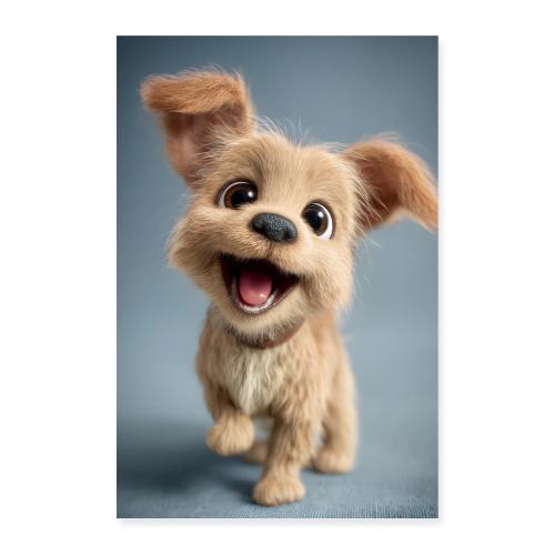 Happy Puppy Full Body - Poster 8x12