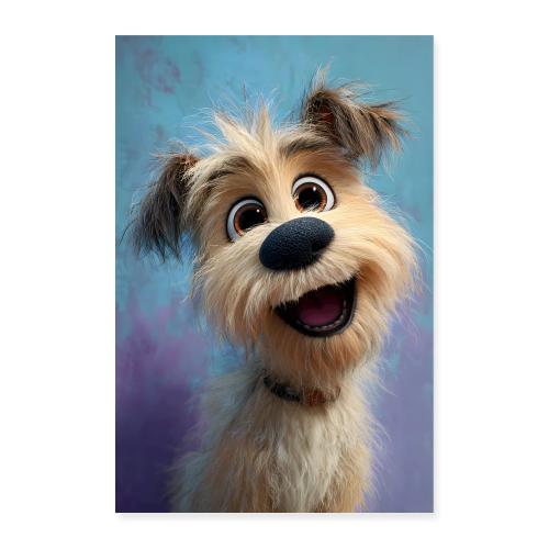 Smiling Puppy Portrait - Poster 8x12