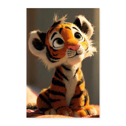 Innocent Baby Tiger - Poster 8x12