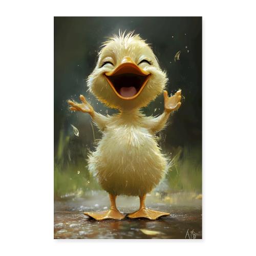 Sunny Duckling Smile - Poster 8x12