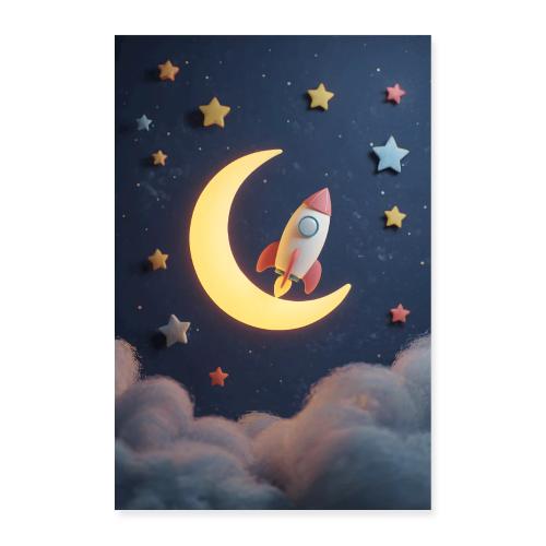 Journey to the Moon - Poster 8x12