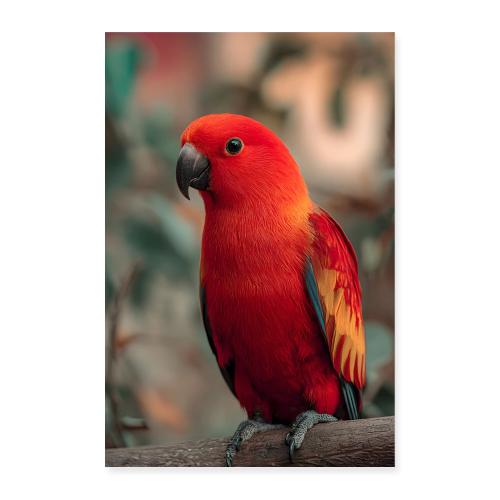 Scarlet Parrot in the Wild - Poster 8x12