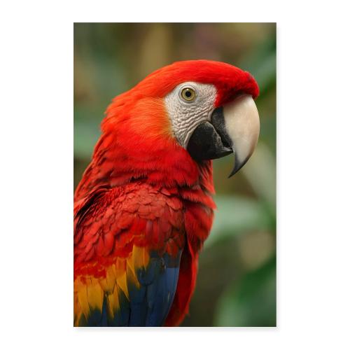 Parrot in Profile - Poster 8x12