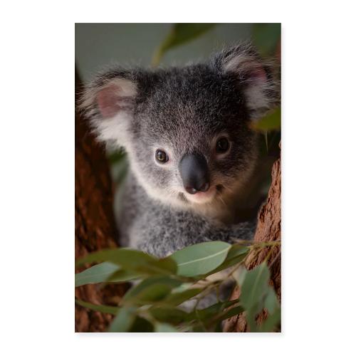 Koala’s Gentle Gaze - Poster 8x12