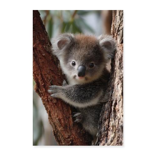Curious Koala Charm - Poster 8x12