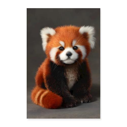 Curious Little Red Panda - Poster 8x12