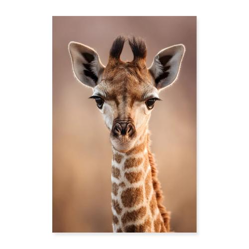 Giraffe: Gentle Giant’s Gaze - Poster 8x12