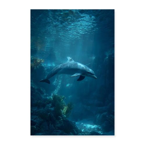 Dolphin: Ocean Grace - Poster 8x12
