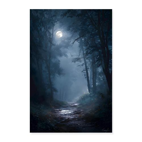 The Moonlit Path - Poster 8x12