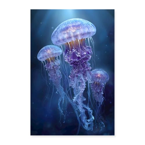 Jellyfish: Violet Serenade - Poster 8x12