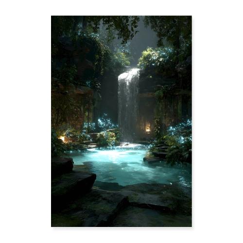 The Luminous Falls - Poster 8x12