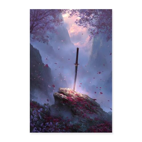 Spirit of the Sakura Blade - Poster 8x12