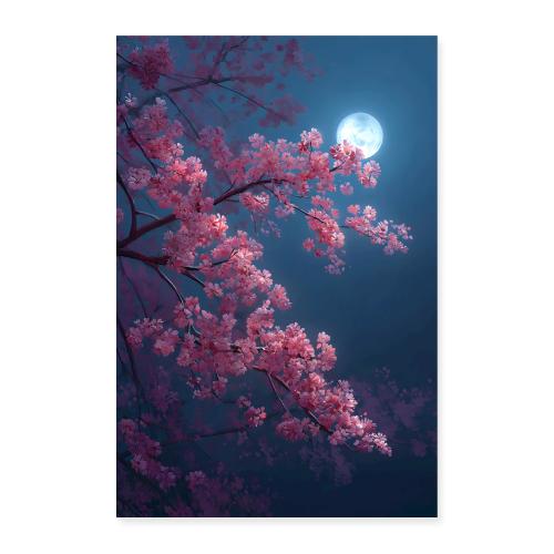Ethereal Sakura Glow - Poster 8x12