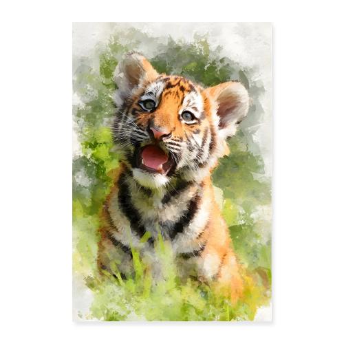 Tiger Cub: Gentle Wilderness - Poster 8x12