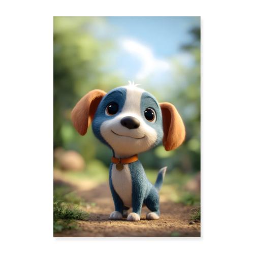 Joyful Pup - Poster 8x12