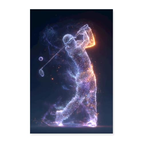 Golf: Cosmic Swing - Poster 8x12