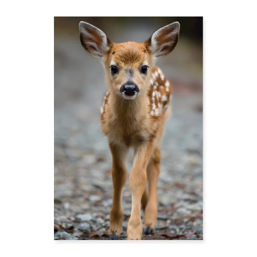 Baby Deer: Gentle Gaze - Poster 8x12