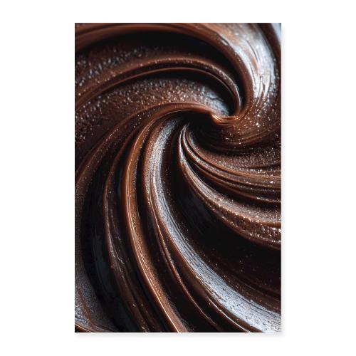 Velvet Swirl of Cocoa - Poster 8x12