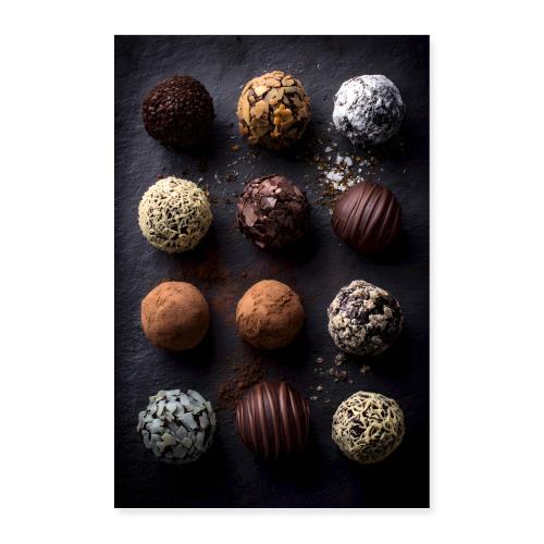 Cocoa Truffle Elegance - Poster 8x12