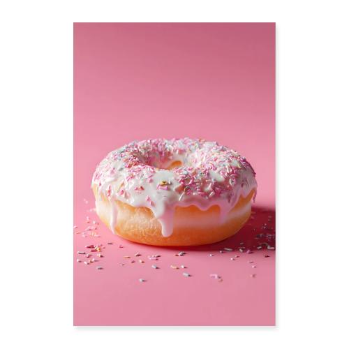 Donut: Pink Frost Delight - Poster 8x12