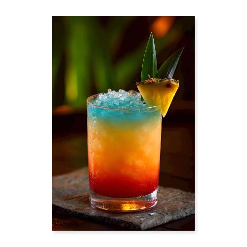 Tropical Pineapple Sip - Poster 8x12