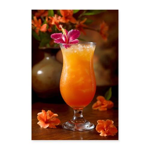 Orange Bloom Fusion - Poster 8x12