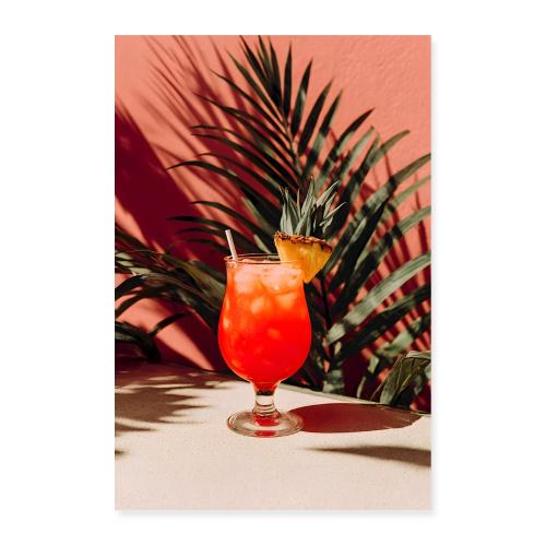 Pineapple Sunset Cooler - Poster 8x12
