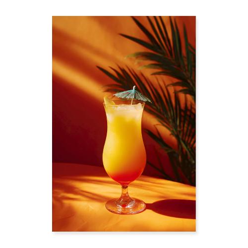 Sunshine Umbrella Cooler - Poster 8x12