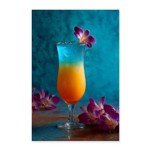 Sunset-to-Sea Cocktail - Poster 8x12