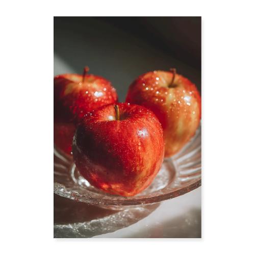 Apples: Glass Bowl Harvest - Poster 8x12