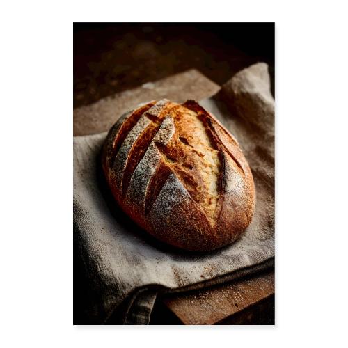 Homestyle Loaf on Linen - Poster 8x12