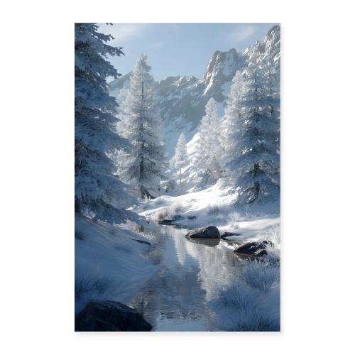 Winter's Reflection - Poster 8x12