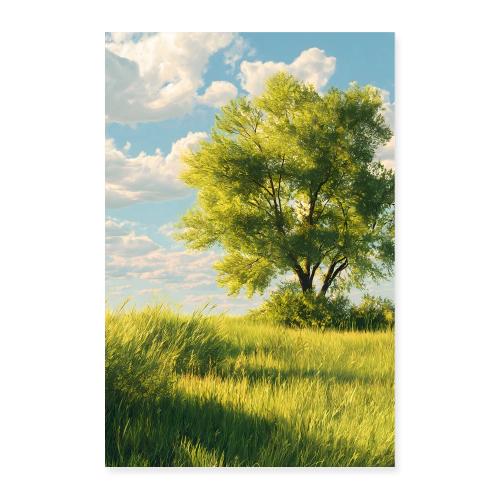 Shadows Across the Summer Field - Poster 8x12