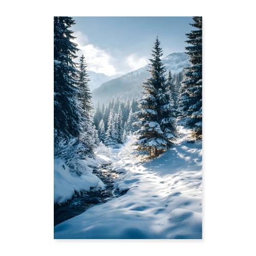 Winterlight Valley - Poster 8x12