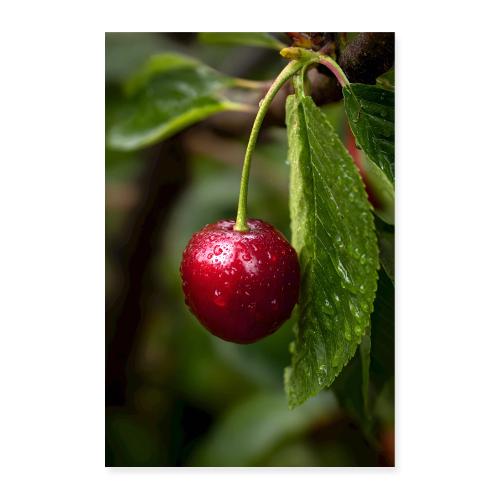 Cherry: Dewdrop Ruby - Poster 8x12